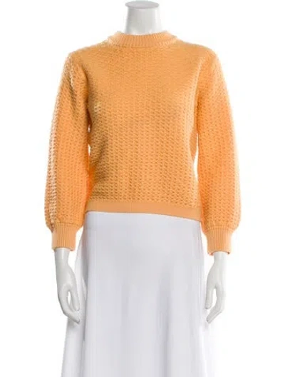 Pre-owned Molli Wool Crew Neck Sweater In Orange