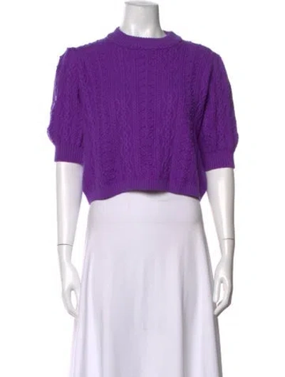 Pre-owned Molli Wool Crew Neck Sweater In Purple