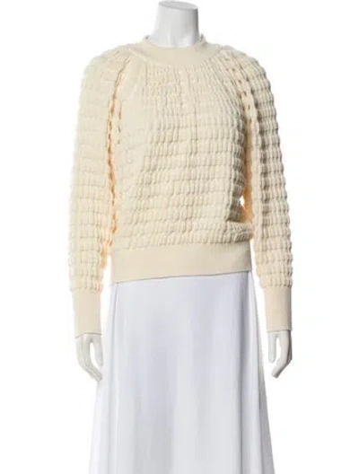 Pre-owned Molli Wool Crew Neck Sweater W/ Tags In Neutral