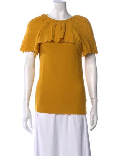 Pre-owned Molli Wool Crew Neck Sweater In Yellow