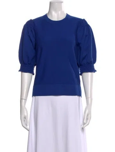 Pre-owned Molli Wool Crew Neck Top In Blue