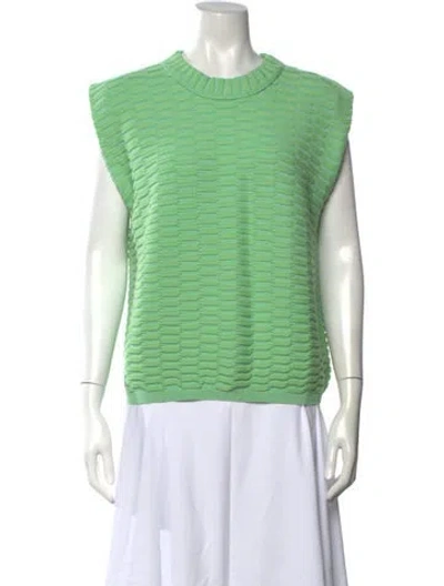 Pre-owned Molli Wool Crew Neck Top In Green