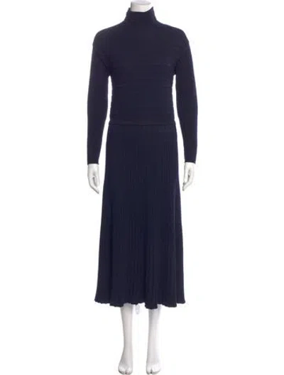 Pre-owned Molli Wool Long Dress In Blue