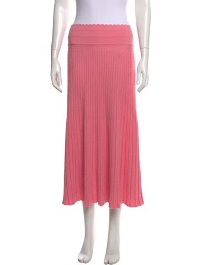 Pre-owned Molli Wool Midi Length Skirt W/ Tags In Pink