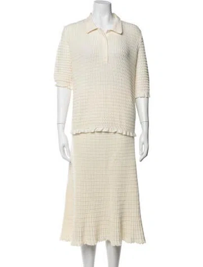 Pre-owned Molli Wool Skirt Suit In Neutrals