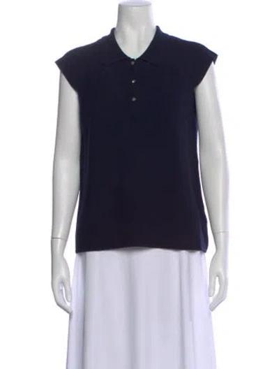 Pre-owned Molli Wool Sleeveless Polo In Blue