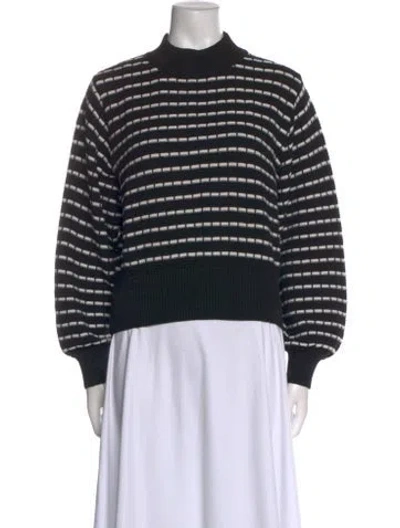 Pre-owned Molli Wool Striped Sweater In Black