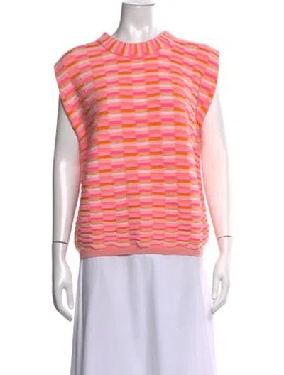 Pre-owned Molli Wool Striped Sweater In Pink