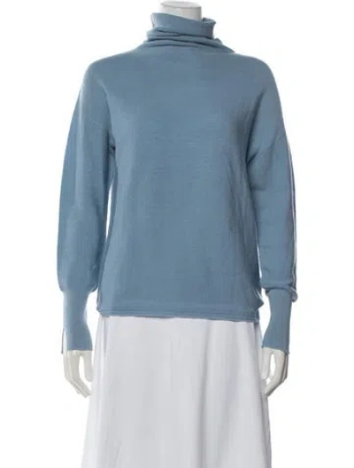 Pre-owned Molli Wool Turtleneck Sweater In Blue