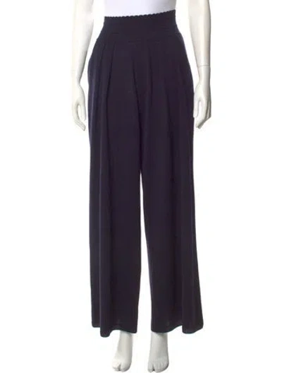 Pre-owned Molli Wool Wide Leg Pants In Blue
