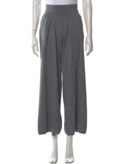 Pre-owned Molli Wool Wide Leg Pants In Gray