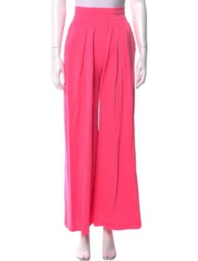 Pre-owned Molli Wool Wide Leg Pants In Pink