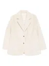 Molliolli Moli Faux Fur Jacket In Neutral