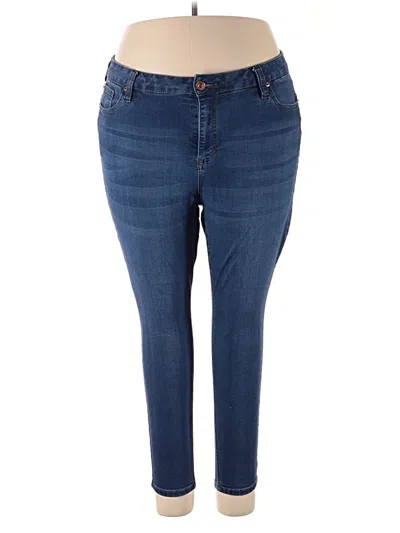 Pre-owned Molly & Isadora Jeggings In Blue