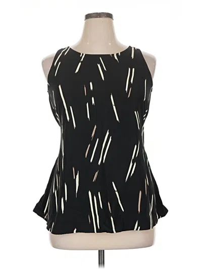 Molly & Isadora Sleeveless Blouse In Black