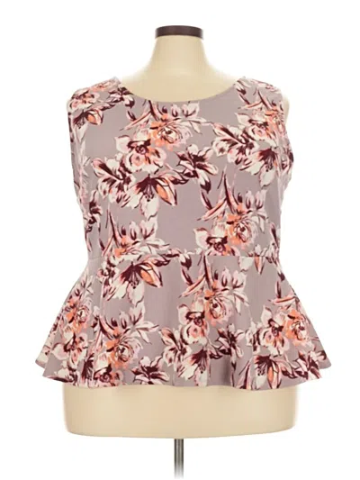 Pre-owned Molly & Isadora Sleeveless Blouse In Gray