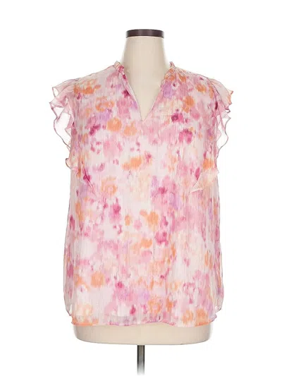 Pre-owned Molly & Isadora Sleeveless Blouse In Pink