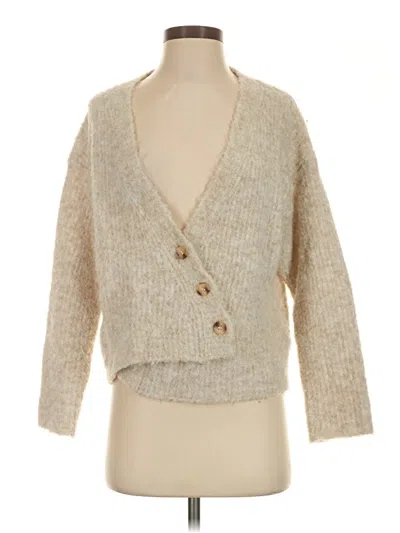 Pre-owned Molly Bracken Cardigan Sweater In Tan