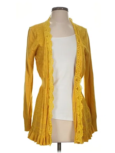 Pre-owned Molly Bracken Cardigan Sweater In Yellow