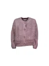 Molly Bracken Cardigan Woman  M157dn In Purple