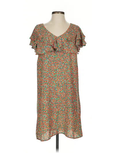 Pre-owned Molly Bracken Casual Dress In Brown