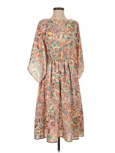 Pre-owned Molly Bracken Casual Dress In Brown