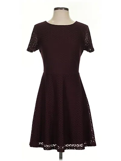 Pre-owned Molly Bracken Casual Dress In Burgundy