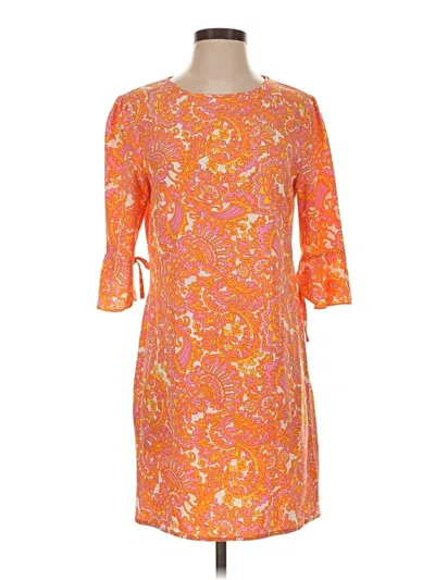 Pre-owned Molly Bracken Cocktail Dress In Orange