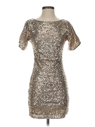Pre-owned Molly Bracken Cocktail Dress In Silver