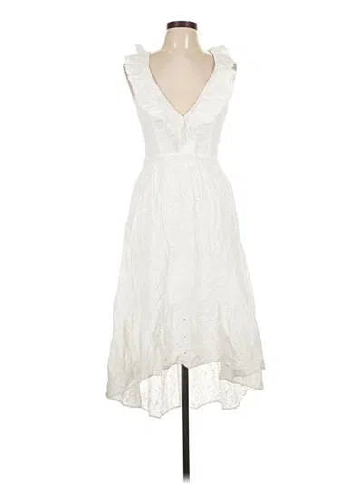 Pre-owned Molly Bracken Cocktail Dress In White