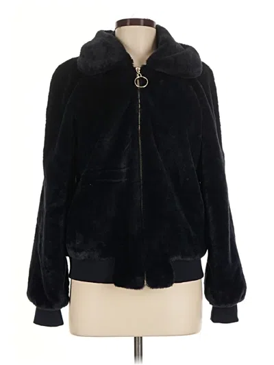 Pre-owned Molly Bracken Faux Fur Jacket In Black
