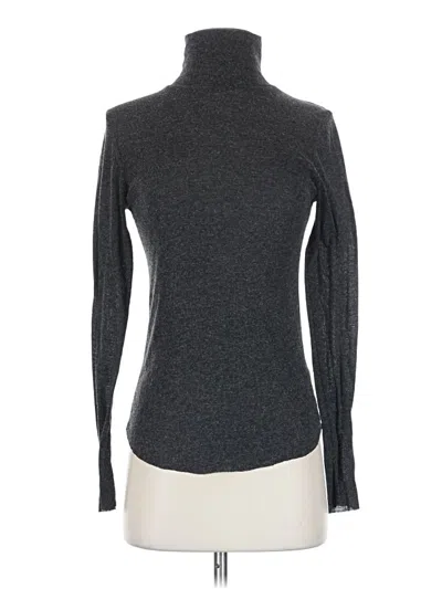 Pre-owned Molly Bracken Long Sleeve Top Gray Turtleneck Tops