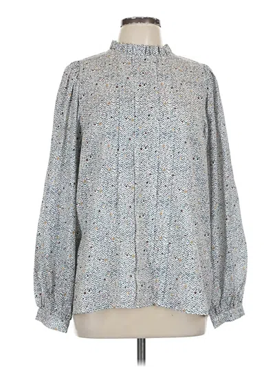 Pre-owned Molly Bracken Long Sleeve Turtleneck In Blue