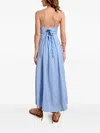 Molly Bracken Polka-dot Bow Dress In Blue