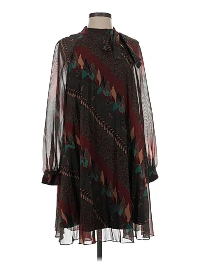 Pre-owned Molly Bracken Poncho In Brown