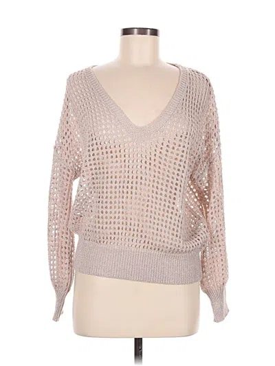 Pre-owned Molly Bracken Pullover Sweater In Silver