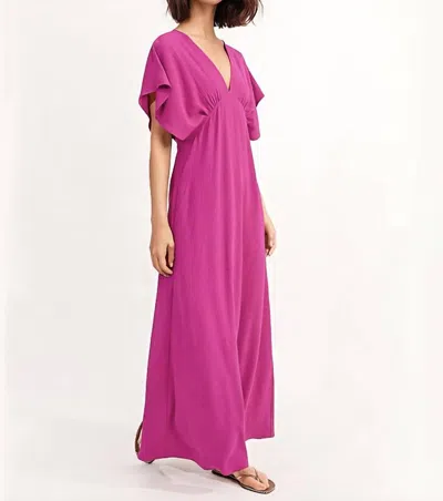 Molly Bracken Seville Maxi Dress In Fuchsia In Pink