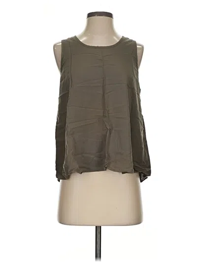 Pre-owned Molly Bracken Sleeveless Blouse In Green
