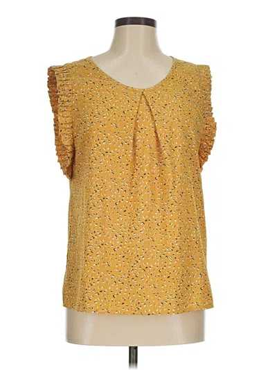Pre-owned Molly Bracken Sleeveless Blouse In Yellow