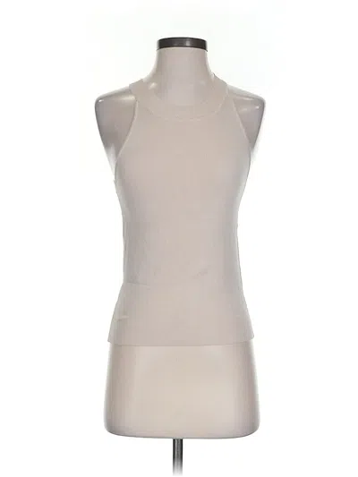 Pre-owned Molly Bracken Sleeveless Top Tan Halter Neckline Tops In Brown