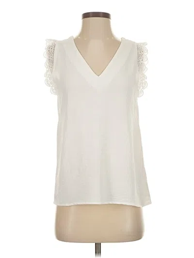 Pre-owned Molly Bracken Sleeveless T-shirt In Ivory