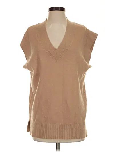 Pre-owned Molly Bracken Sweater Vest In Tan