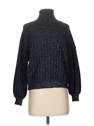 Pre-owned Molly Bracken Turtleneck Sweater In Blue