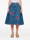 Molly Goddard Skirt  Woman Color Blue In Blue