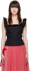 Molly Goddard Black Abel Tank Top In Black