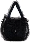 Molly Goddard Toki Shoulder Bag In Black Navy