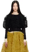 Molly Goddard Black Greta Cardigan In Black