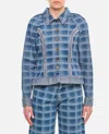 Molly Goddard Alfie Denim Jacket In Blue