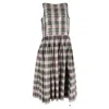 Molly Goddard Check-pattern Sleeveless Dress In Multicolor Polyester In Multi