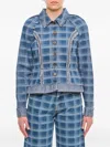 Molly Goddard Checked Denim Jacket
